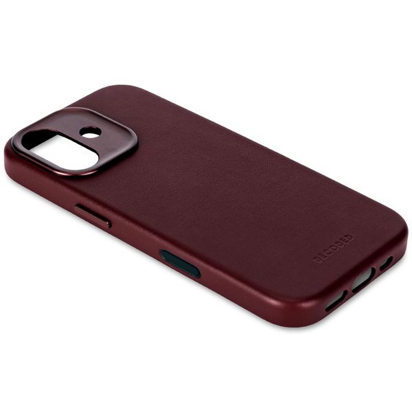 Decoded Leather Backcover MagSafe Apple iPhone 17 - Burgundy