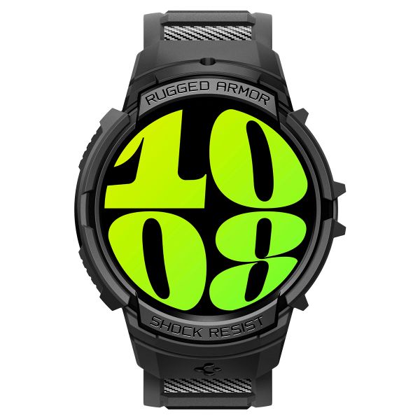 Spigen Rugged Armor™ Pro Case für die Samsung Galaxy Watch 6 - 44 mm - Schwarz