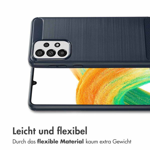 imoshion Brushed Back Cover für das Samsung Galaxy A33 - Dunkelblau