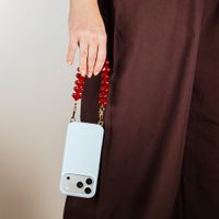 Selencia Rivièra Backcover mit MagSafe mit abnehmbaren Haken iPhone 12 / 12 Pro - Powder Blue
