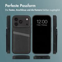 imoshion Backcover mit Kartenfach und Ständer Apple iPhone 18 Pro / 17 Pro - Schwarz