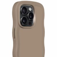 Holdit Wavy Case für das iPhone 15 Pro Max - Mocha Brown