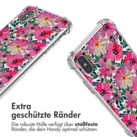 imoshion Design Hülle mit Band für das Apple iPhone Xs / X - Flower Water