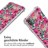 imoshion Design Hülle mit Band für das iPhone Xs / X - Flower Water