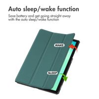 imoshion Trifold Klapphülle Samsung Galaxy Tab A11 Plus - Dunkelgrün
