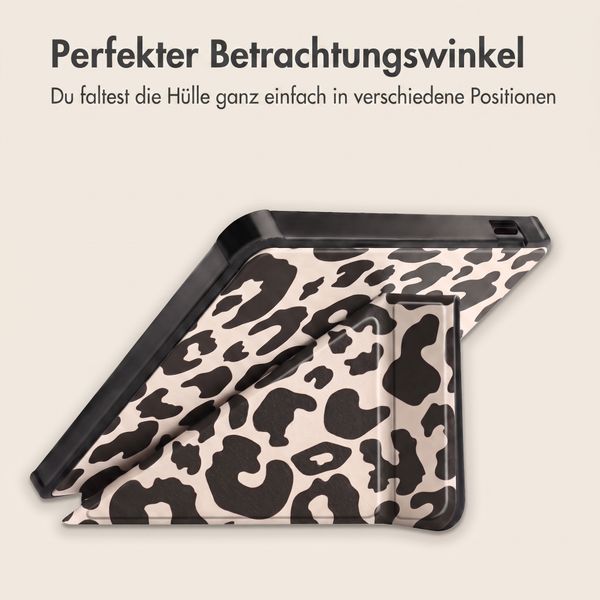 imoshion Design Klappbare Klapphülle Kobo Libra Colour - Leopard