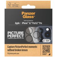 PanzerGlass Kameraprotektor aus Glas für das Apple iPhone 15 Pro / 15 Pro Max