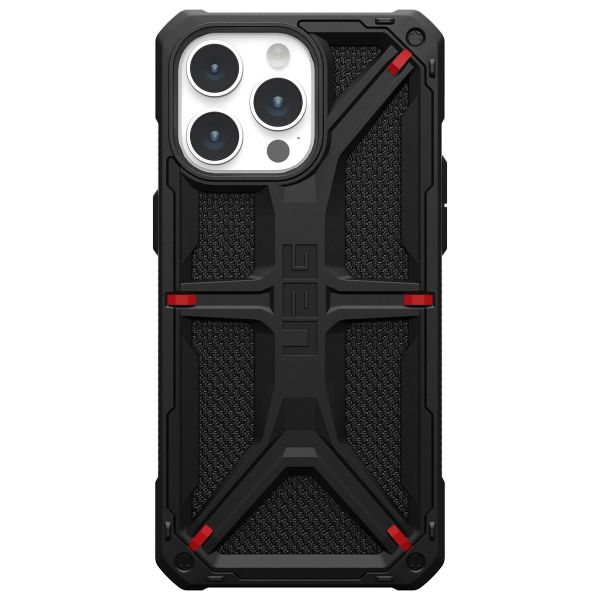 UAG Monarch Backcover für das iPhone 15 Pro Max - Kevlar Black