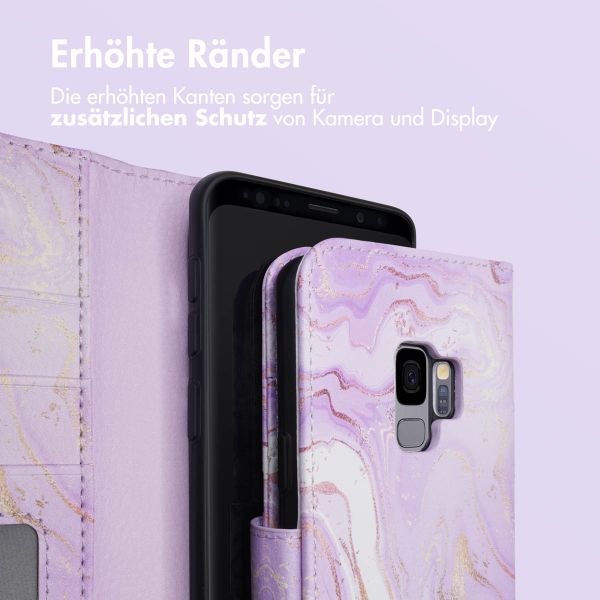 imoshion Design Klapphülle Samsung Galaxy S9 - Purple Marble