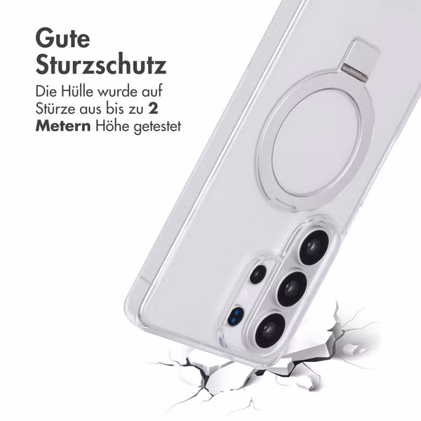 Accezz Ring Stand Backcover mit MagSafe Samsung Galaxy S26 Ultra - Transparent