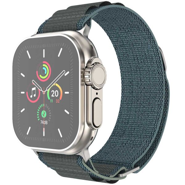 imoshion Nylon-Armband Alpine für die Apple Watch Series 1 bis 10 / SE / Ultra (2) (44/45/46/49 mm) - Blau