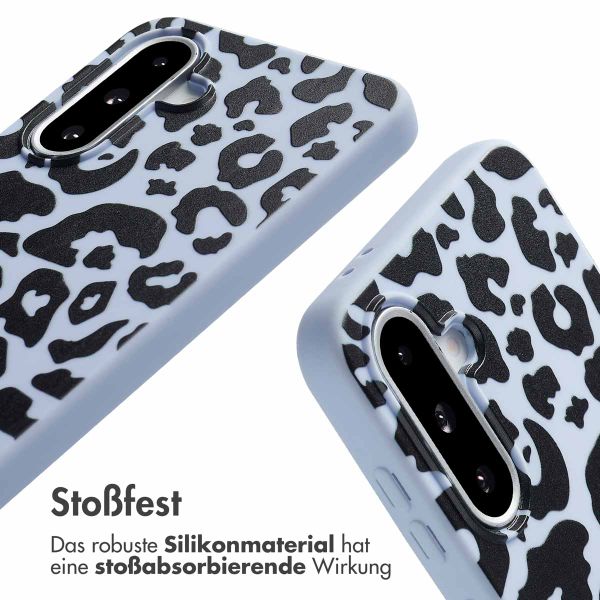 imoshion SilikonHülle design mit Band Samsung Galaxy A36 / A56 - Animal Lila