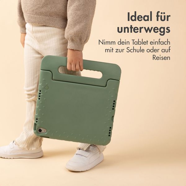 imoshion Schutzhülle mit Handgriff kindersicher Samsung Galaxy Tab A11 Plus / A9 Plus - Olive Green