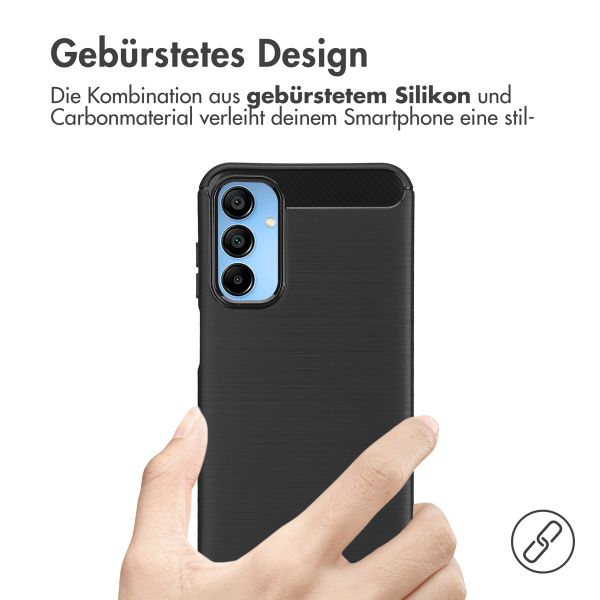 imoshion Brushed Back Cover für das Samsung Galaxy A15 (5G/4G) - Schwarz