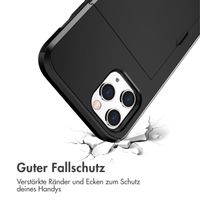 imoshion Backcover mit Kartenfach Apple iPhone 12 (Pro) - Schwarz