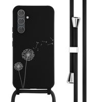 imoshion Silikonhülle design mit Band für das Samsung Galaxy A54 (5G) - Dandelion Black