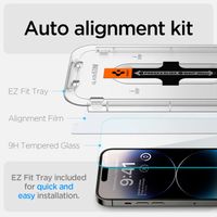 Spigen GLAStR Fit Displayschutzfolie  + Applicator 2-pack für das Apple iPhone 14 Pro