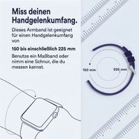 imoshion Magnetisches Milanaise Armband für das  Fitbit Charge 5 - Größe M - Schwarz