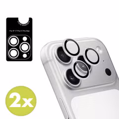 imoshion 2er Pack Kameraobjektivschutz für das Apple iPhone 17 Pro / 17 Pro Max - Silber
