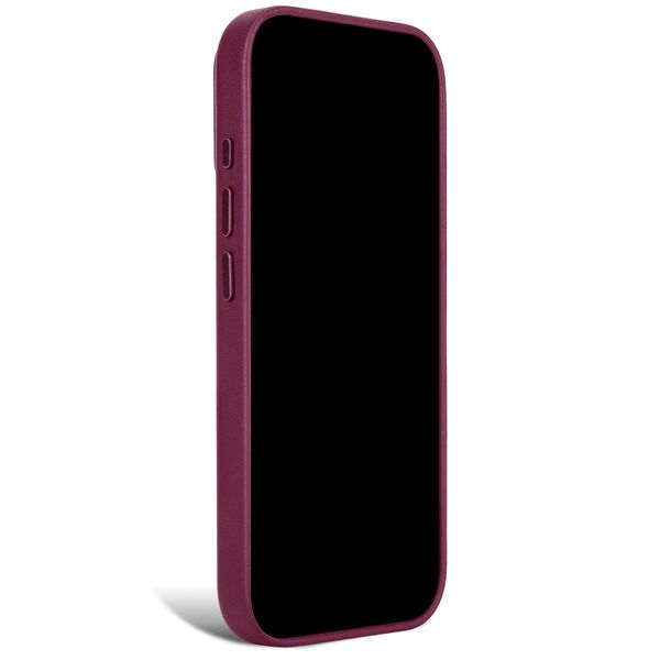 Decoded Leather Backcover MagSafe Apple iPhone 18 Pro / 17 Pro - Aubergine