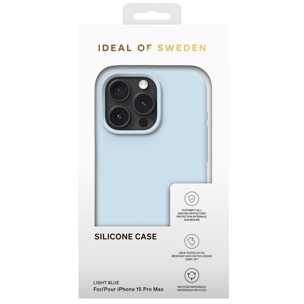iDeal of Sweden Silikon Case für das Apple iPhone 15 Pro Max - Light Blue