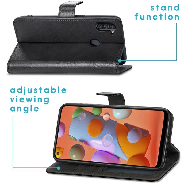 imoshion Luxuriöse Klapphülle Samsung Galaxy A11 / M11 - Schwarz