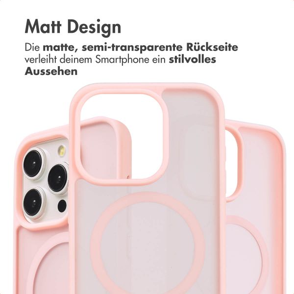 imoshion Color Guard Back Cover mit MagSafe für das iPhone 15 Pro - Hellrosa