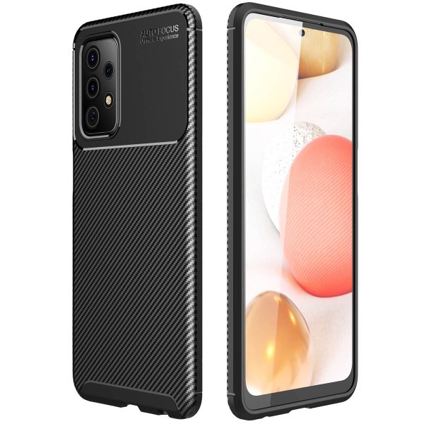 imoshion Carbon-Hülle für das Samsung Galaxy A52(s) (5G/4G) - Schwarz