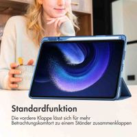 imoshion Trifold Hardcase Klapphülle für das Xiaomi Pad 6 / 6 Pro - Blau