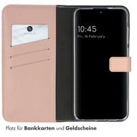 Selencia Echtleder Klapphülle für das Samsung Galaxy S24 Plus - Dusty Pink