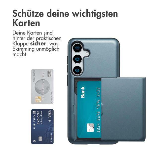 imoshion Backcover mit Kartenfach Samsung Galaxy S25 Plus - Dunkelblau
