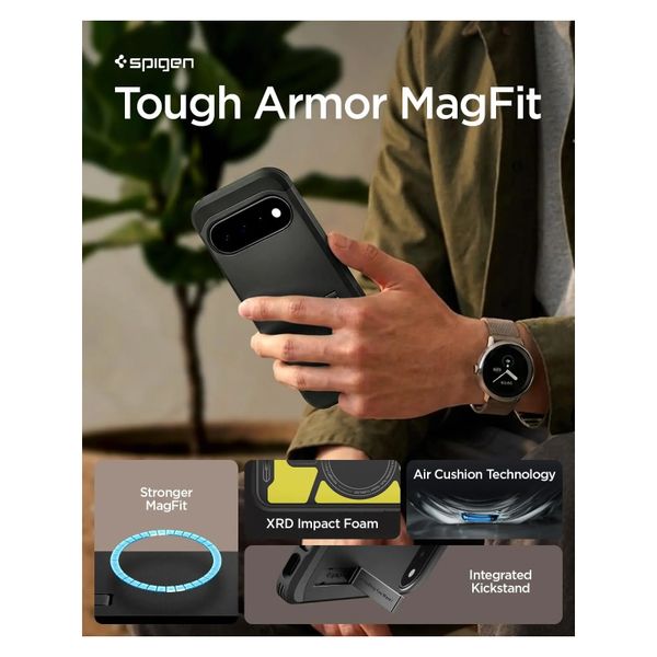Spigen Tough Armor Backcover MagSafe Google Pixel 11 - Black