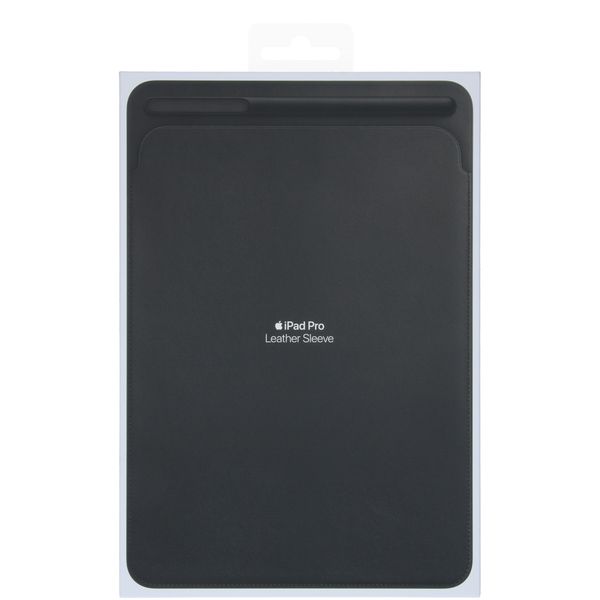 Apple Leather Sleeve Apple iPad 9 (2021) 10.2 Zoll / iPad 8 (2020) 10.2 Zoll / iPad 7 (2019) 10.2 Zoll / Air 3 (2019) / Pro 10.5 (2017) - Schwarz