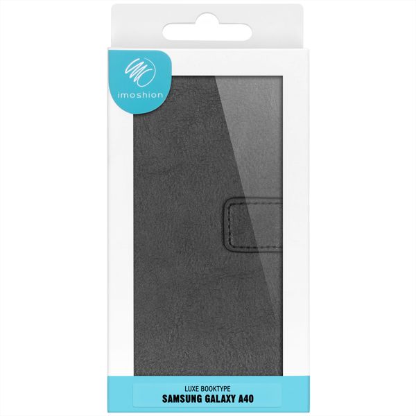 imoshion Luxuriöse Klapphülle Samsung Galaxy A40 - Schwarz