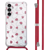 imoshion Design Hülle mit Band Samsung Galaxy A16 - Dusty Rose Connected Hearts