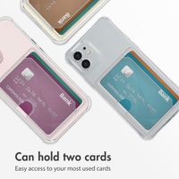 imoshion Soft Case Back Cover mit Kartenhalter Apple iPhone 12 - Transparent