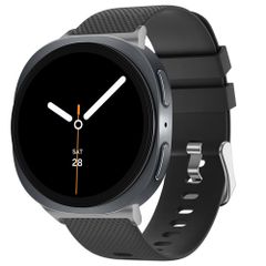 imoshion Flexibles Silikonarmband für das Samsung Galaxy Watch 8 (Classic) - 40 / 44 / 46mm - Schwarz