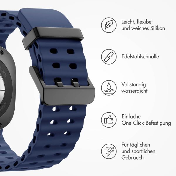 imoshion Ocean Silikonarmband für das  Samsung Galaxy Watch Ultra (2024/2025) - Midnight Blue