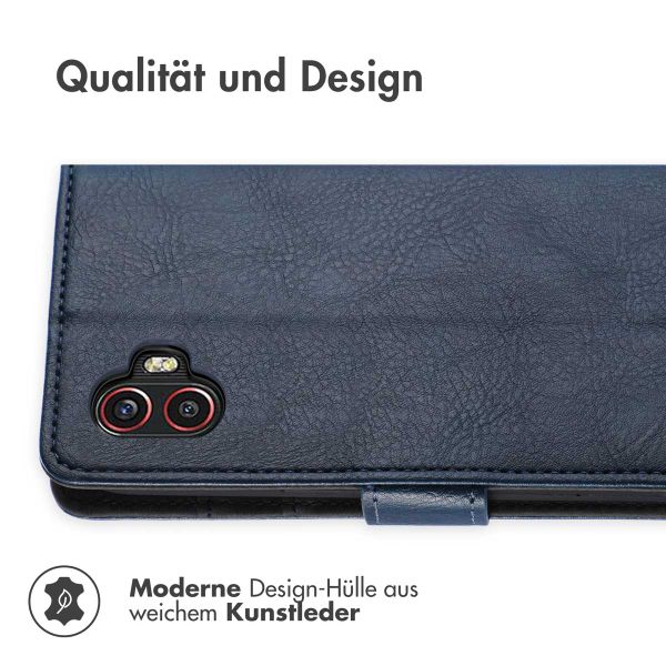 imoshion Luxuriöse Klapphülle für das Samsung Galaxy Xcover 6 Pro - Dunkelblau