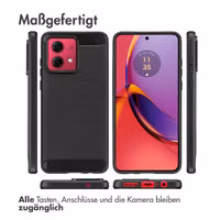 imoshion Brushed Back Cover Motorola Moto G84 - Schwarz