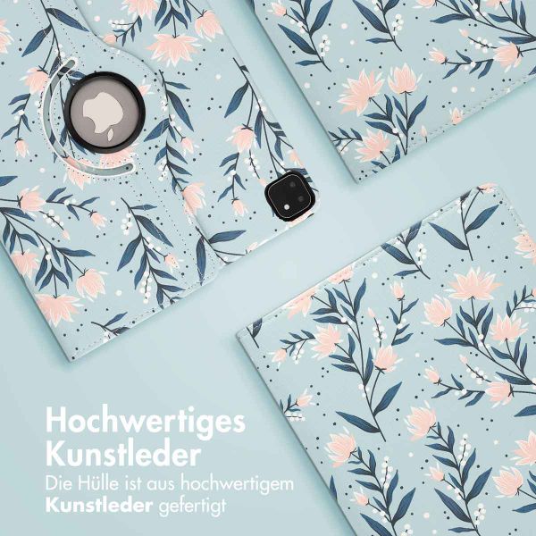 imoshion 360° drehbare Design Klapphülle Apple iPad Pro 12.9 (2018/2020/2021/2022) - Flowers