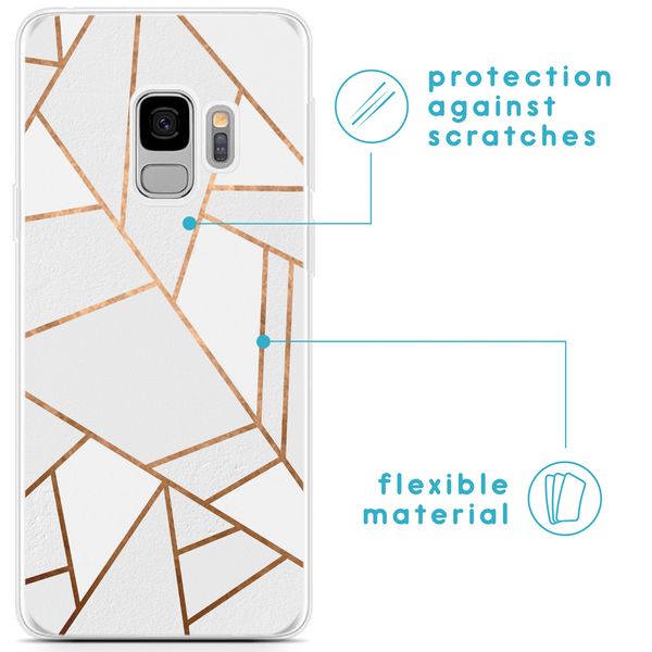 imoshion Design Hülle für das Samsung Galaxy S9 - White Graphic