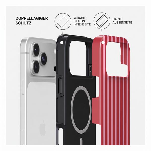 Burga Tough Back Cover MagSafe Apple iPhone 18 Pro Max - Strawberry Jam