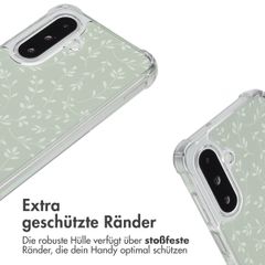 imoshion Design Hülle mit Band Samsung Galaxy A26 - Smoke Green Flowers