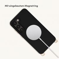 Selencia Rivièra Backcover mit MagSafe mit abnehmbaren Haken Samsung Galaxy S23 - Velvet Black