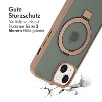 Accezz Ring Stand Backcover mit MagSafe Apple iPhone 14 - Braun