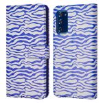 imoshion ﻿Design Klapphülle für das Samsung Galaxy S20 FE - White Blue Stripes