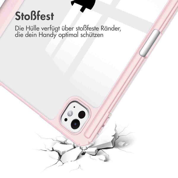 imoshion Trifold Hardcase Klapphülle Apple iPad Pro 13 (2024) M4 - Rosa