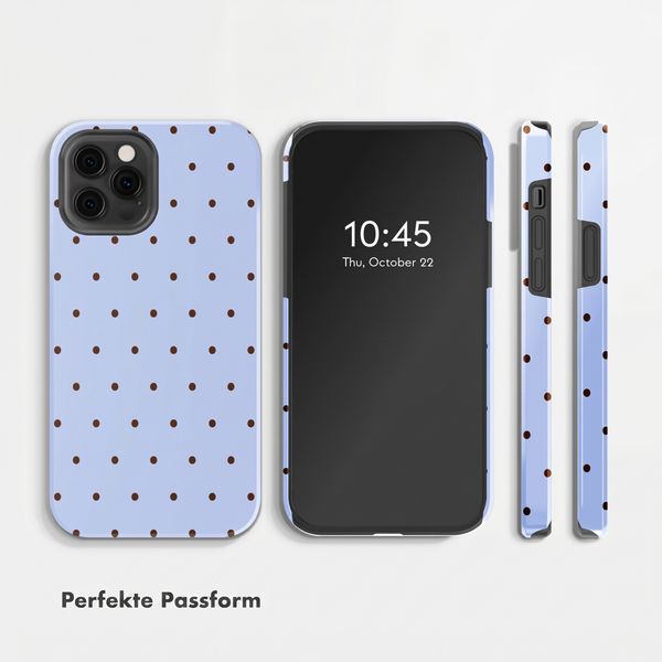 Selencia Vivid Back Cover Apple iPhone 12 (Pro) - Happy Dots Digital Sky