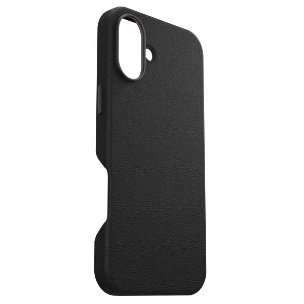 OtterBox Symmetry Cactus Leder Back Cover MagSafe für das iPhone 16 plus - Noir Ash